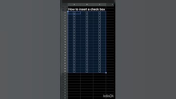 how to insert check box in google sheet