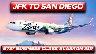 ALASKAN AIRLINES Flight on the Boeing 737 from New York to San Diego in Business Class