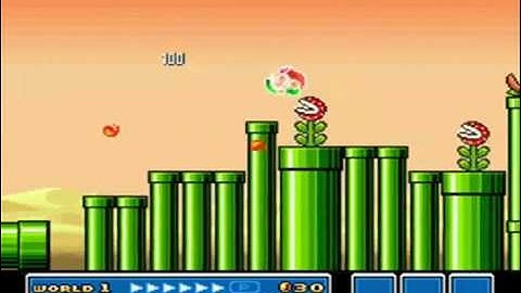 SMB3 for Super Mario All-Stars Custom Level #250 - Custom Pipe