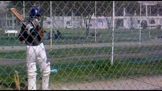 adeel malik of C.C.A. practicing on the net.mp4