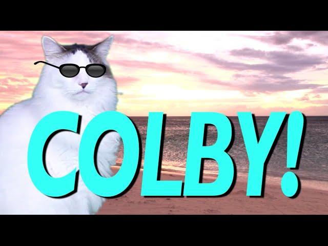 HAPPY BIRTHDAY COLBY! - EPIC CAT Happy Birthday Song