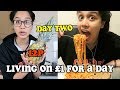 living on £1 a day for a week - DAY TWO | clickfortaz