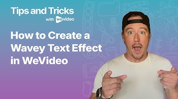 How to Create a Wavy Text Effect in WeVideo | Transparent Text + Stock Media Tutorial