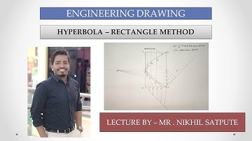Engineering Drawing | Hyperbola - Rectangle Method | Easy Drawing Techniques | Learn with nikhil