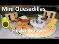 Mini Comida - Quesadillas, frijoles refritos y guacamole (con sonidos reales) | Mini Food |  ASMR