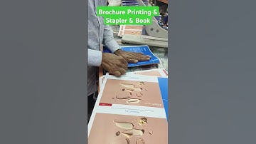 Brochure printing & stapling DIY you can learn #stampfactory #brochures #stapler