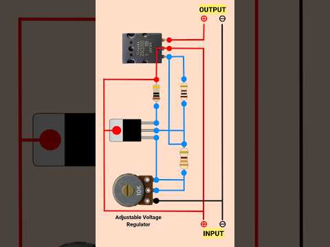 Adjustable Voltage regulator circuit #shorts #diy #electronic