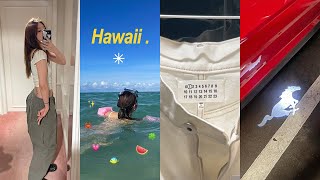 🏝11월의 하와이에서 입고 먹고 즐긴것들 . Hawaii vlog ep.01𓂅 알라모아나센터, 나만 알고싶은 비치, 무스비, 머스탱 렌터카, 동부 드라이브