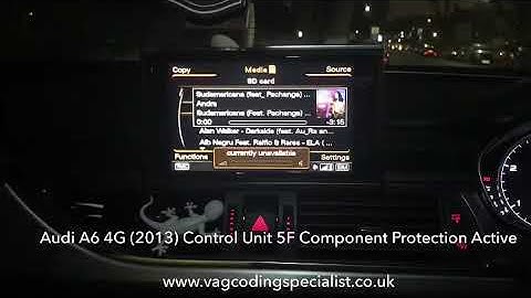 Audi A6 4G 3.0 (2013) Component protection removal information electronics control unit 5F