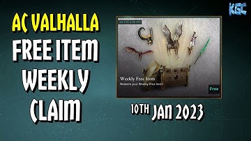 AC Valhalla - WEEKLY STORE FREE ITEM CLAIM  - 10th Jan 2023