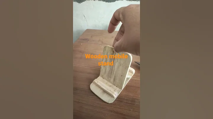 wooden mobile stand