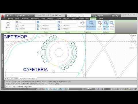 AutoCAD 2012 Polar Array