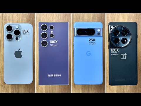 Samsung S24 Ultra / iPhone 15 Pro Max / Pixel 8 Pro / ONEPLUS 12 - CAMERA Lens Switching Test