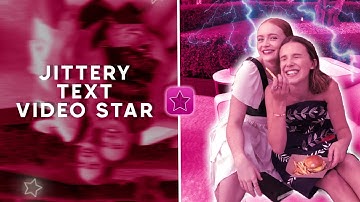 Popular Jittery Text Video Star Tutorial! || #tutorials #videostar #edit ⭐️
