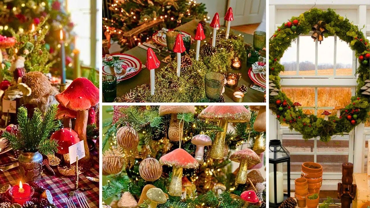 Enchanting Whimsy Mushroom Christmas Decor Ideas for a Magical Holiday