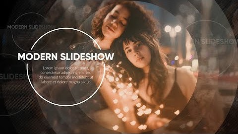Modern Slideshow - Circle Promo After Effects Templates
