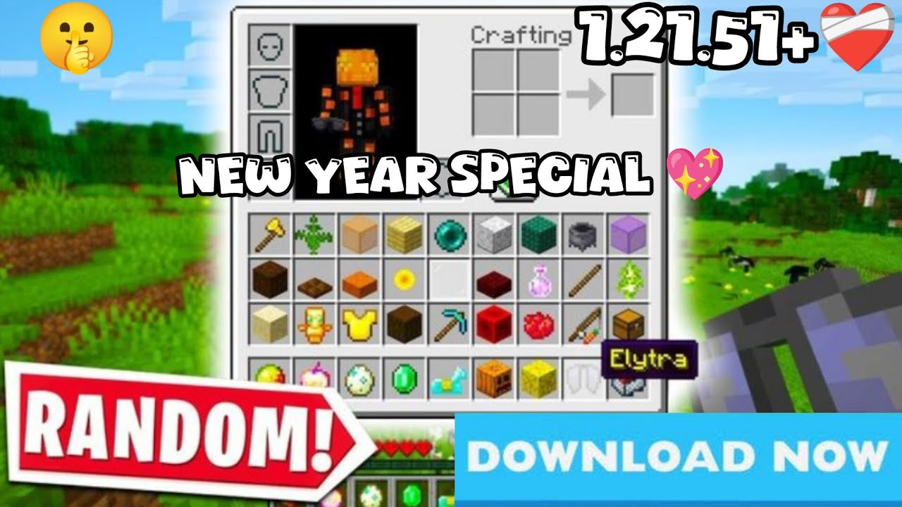 Minecraft But, You Get Random Item Every 5 seconds in Minecraft 1.21.51 ...