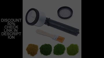 Portable Electrostatic Flocking Machine, DC3000V High-Efficiency Grass Applicator with Steel Mesh &