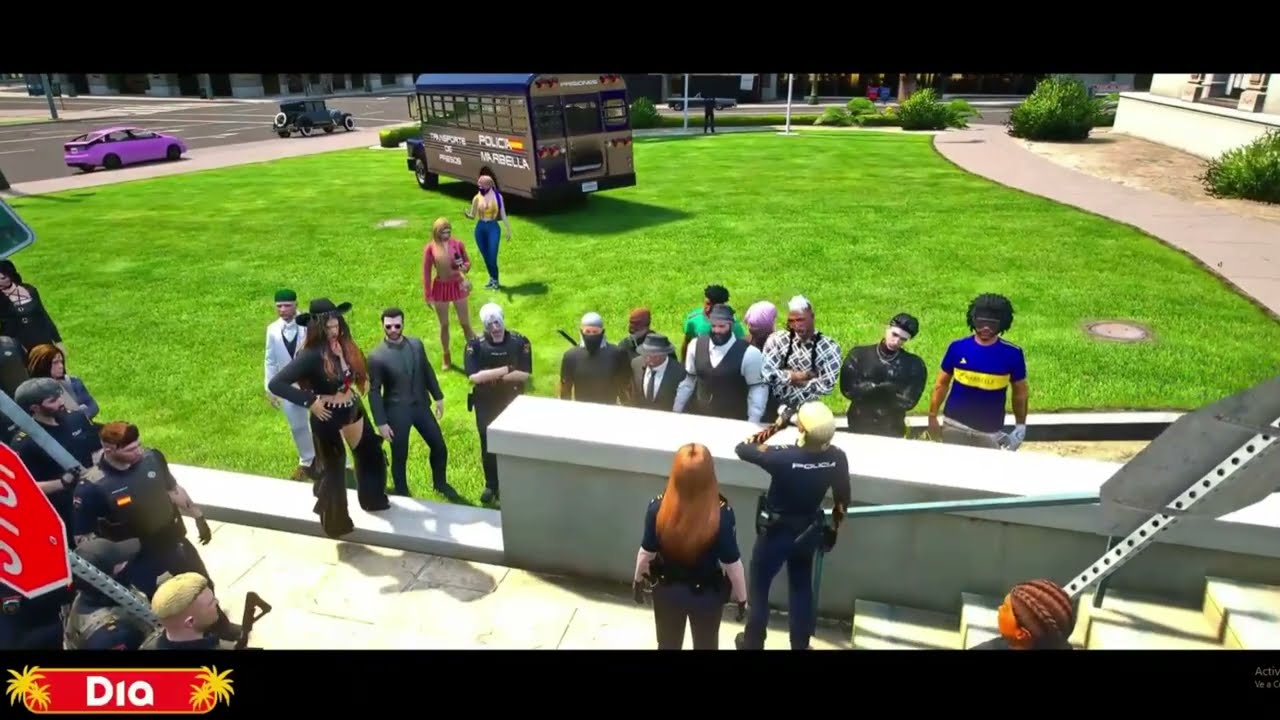 POV de JACKY en la M4NIFEST4CI0N de Todos los POLICÍAS de MARBELLA 😎