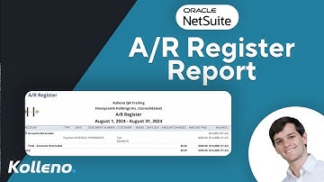 NetSuite Tutorial | A/R Register Report