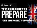 Unofficial uk government guidance on being prepared  emergency supplies