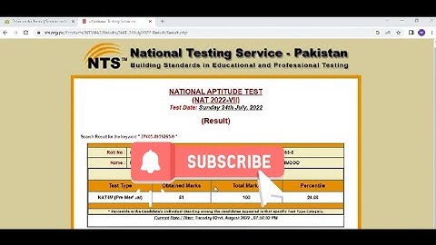 How to check NTS GAT result / NTS GAT ka result kaisy check krty hain #ntsresult gattestresult#