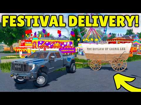 I Delivered the NEW WAGON with DustyTv & 13YoBros in APM | Roblox American Plains Mudding