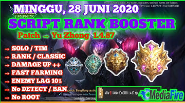 NEW‼️SCRIPT RANK BOOSTER DAMAGE UP PATCH Yu Zhong 1.4.87 | 28Juni2020