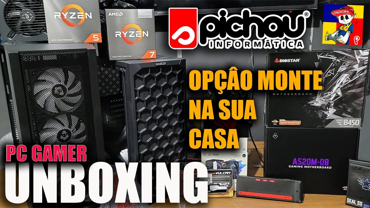 UNBOXING PC GAMER PICHAU!! 