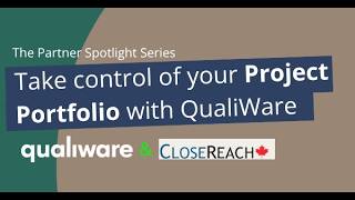 Take Control of your Project Portfolio with QualiWare