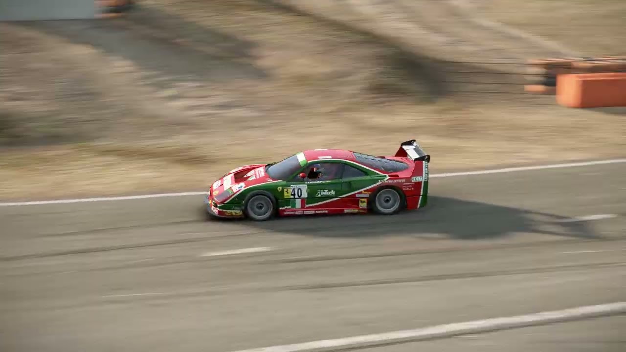 Dave_DDE crashing Ferrari F40 LM at Willow Springs