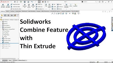 How to Use Combine Feature with Thin Extrude in SolidWorks | Step-by-Step Tutorial