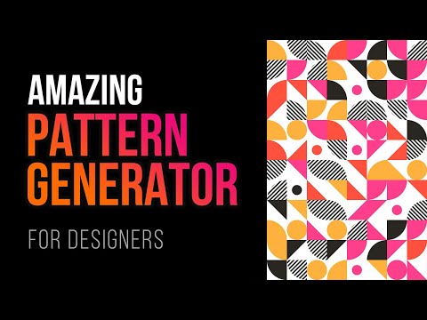 Amazing Pattern Generator for Designers  |  Pattern Maker  |  Pattern Generator  |  uxuimania