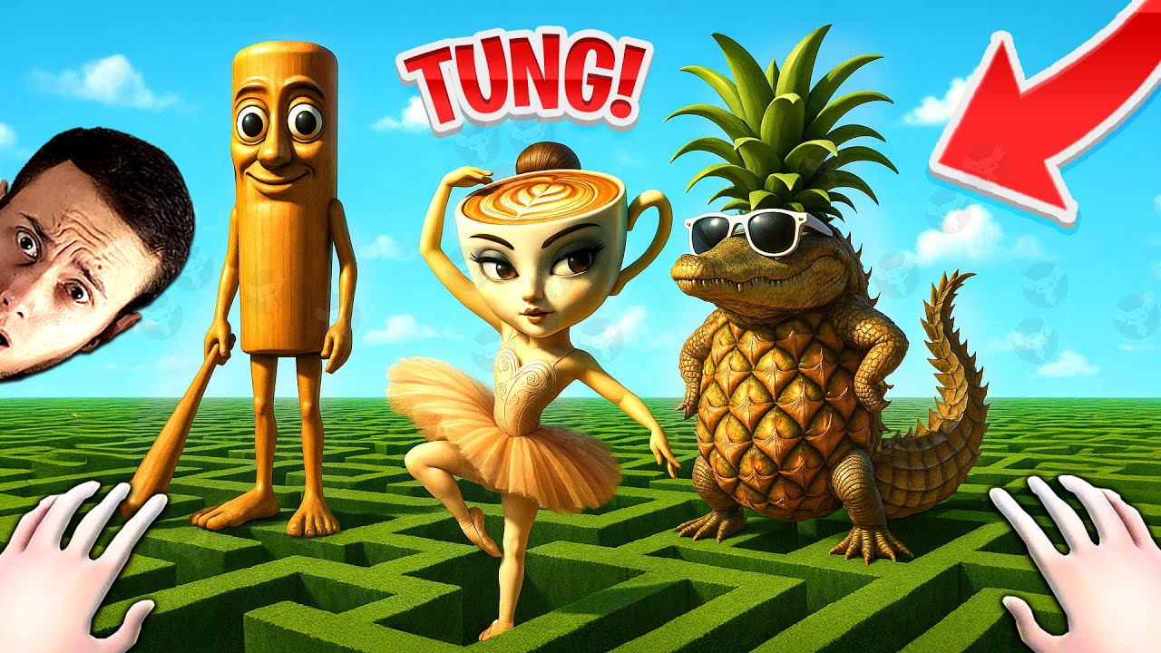 LABIRINTUL lui BALERINA CAPUCINA, CROCODILO BOMBARDINO si TRALELERO si TUNG TUNG?