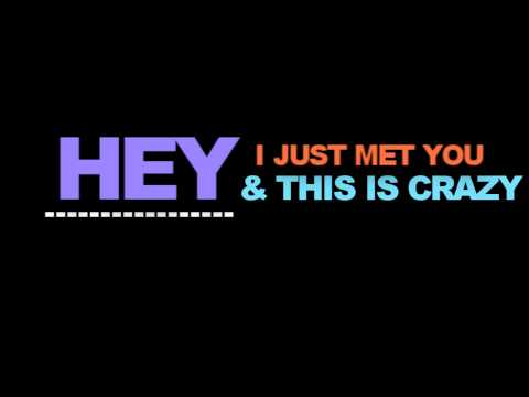Short "Call Me Maybe" Typography