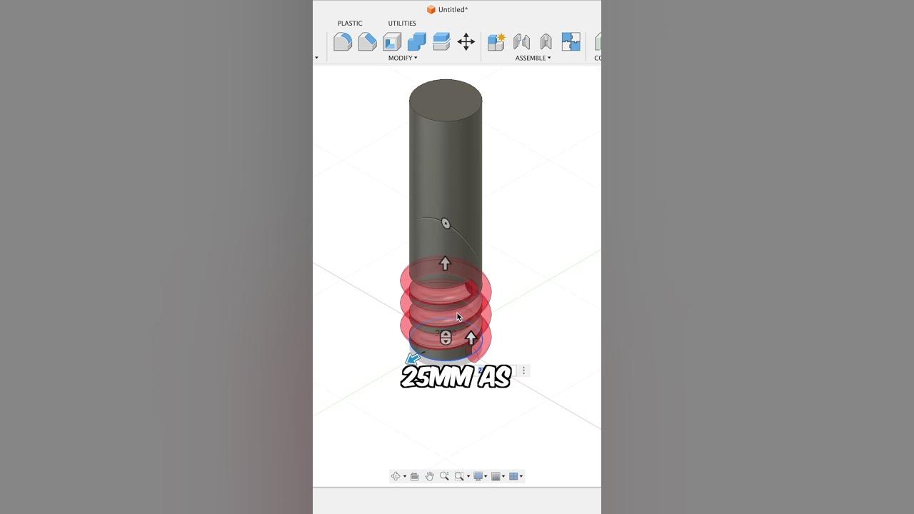 How to Make Knurls in Fusion 360 fusion360 cadclass cad autodesk 