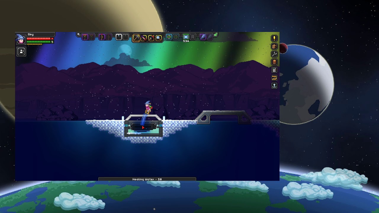 Infinite Healing Water Source in Starbound YouTube