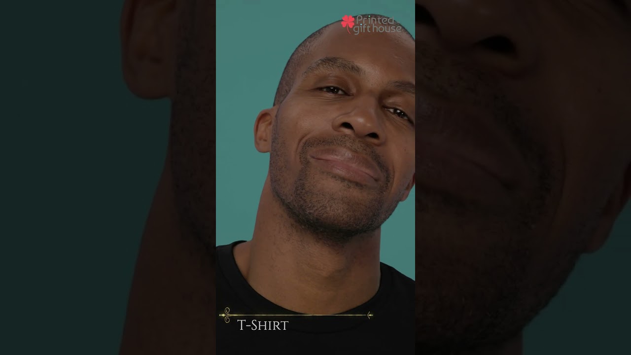 Personalised Black Cotton T-Shirt: Perfect Anniversary Gift!