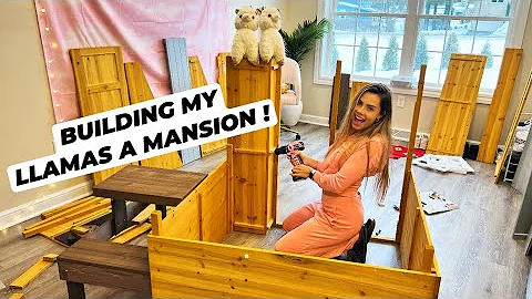 BUILDING MY CRAZY LLAMAS A MANSION !! *PART 1*