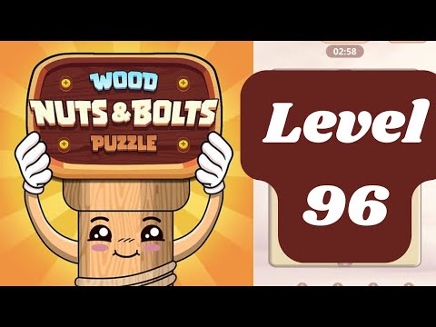 Wood Nuts & Bolts Puzzle Level 96 - Walkthrough and Answer Key