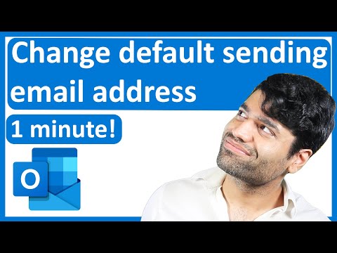 How to change default sending email address in Outlook