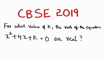 For what values of k, the roots of the quadratic equation x^2+4x+k=0 are real?