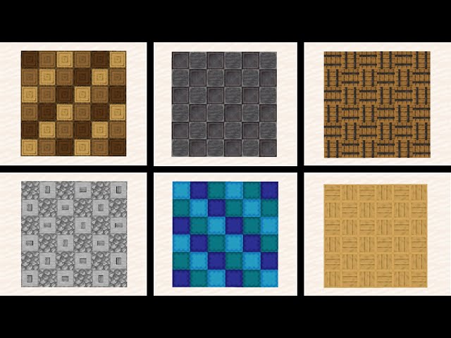 Minecraft 50 More Floor Designs