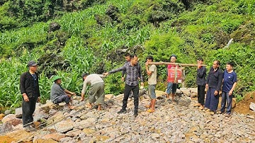 Khênh thùng Cá biển khủng gặp Trưởng thôn Bí Thư làm bể trên Hoang mạc đá Khau Vai. Nguyễn Tất Thắng