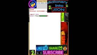 🐍#ᒎᔕᗝᑎ#Convert dictionary into JSON format#json#dictionary#shorts#python #freefire #codeing#𝕛𝕤𝕠𝕟