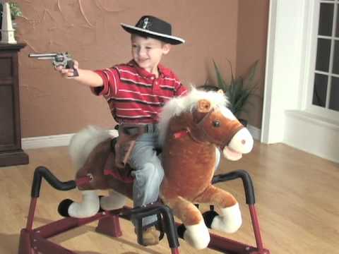 rocking horse with springs for toddler