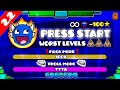 "THE WORST LEVELS OF PRESS START" !!! - GEOMETRY DASH [2.2] !!