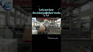 Automatic robot palletizer for cartons stacking with fast speed#technology #robot #packaging Wealth
