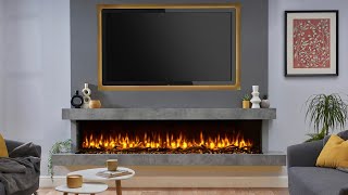 The Charlton & Jenrick iRange i12000e Slimline Electric Fire | Stunning Media Wall Feature Fire