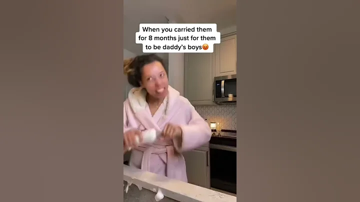 When you carried them for 8 months just for them to be daddy’s boys 😡 #shorts